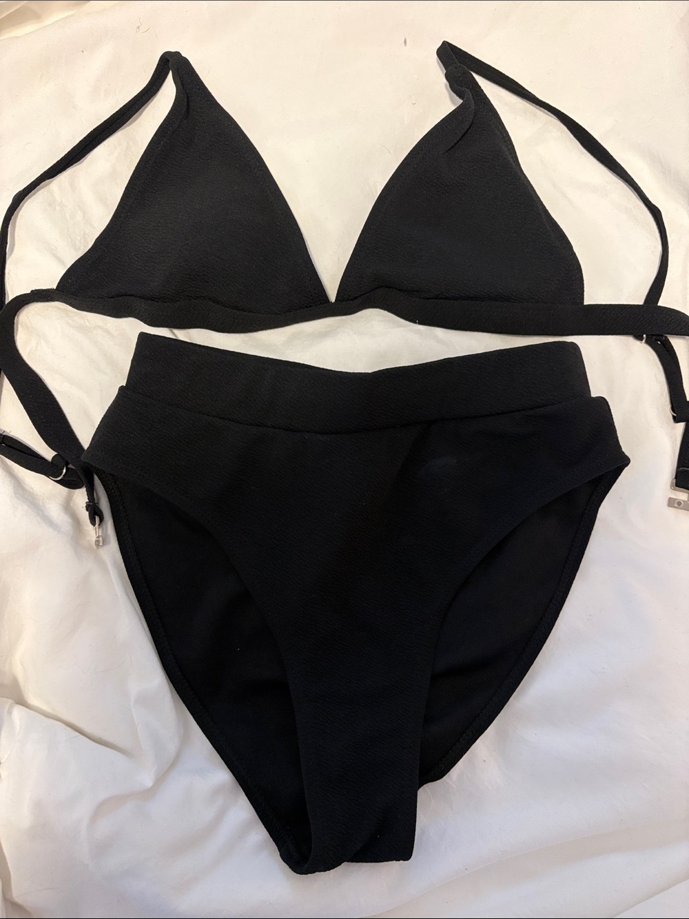 SHEIN Black Triangle Bikini Set